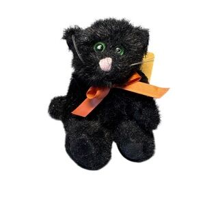 NWT New Vintage 1990 Boyds Bears Poe Black Halloween Cat